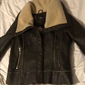 Sam Edelman Faux shearling Biker Jacket.
